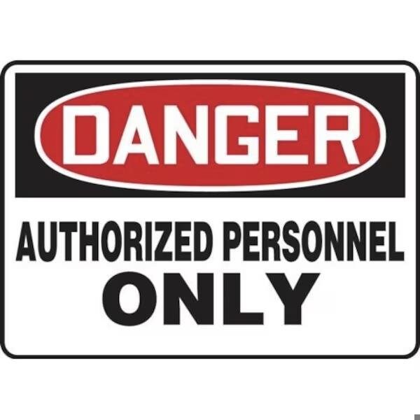 Accuform OSHA DANGER SAFETY SIGN AUTHORIZED MADM130XL MADM130XL - main